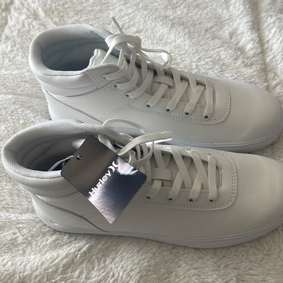 Hurley Shoes Newhurley All White Candy High Top Tennis Shoes Poshmark